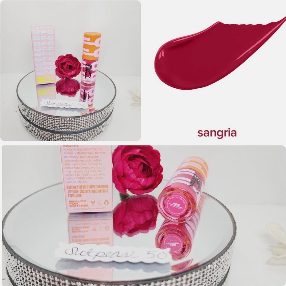 $20 or 2/$25 BEAUTY FOR CERTAIN LIQUID LIPSTICK “#02 SANGRIA” - BRAND NEW in box